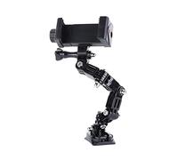 Asudaro Support de Fixation de Casque, Casque de Moto Menton à Base Fixe pour Appareil Photo Universel Support de téléphone Portable Kit de Casque de Moto pour Accessoires de caméra de Sport