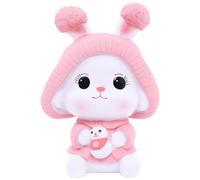 Asudaro Tirelire en Forme De Lapin, Tirelire en Forme d'animal Mignon De Grande Capacité, Tirelire pour Enfants, Tirelire avec des Personnages d'animaux Mignons