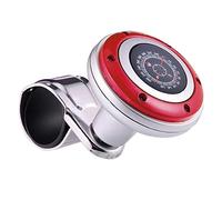 Asudaro Volant de voiture Spinner Bouton, Volant de voiture Booster Poignée Ball avec boussole, Booster de volant Boule de puissance universelle de bouton de rotation de volant de voiture 10x6.5x6.5cm