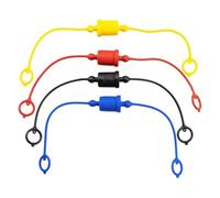 Asuinxurr 4 jeux de raccords hydrauliques rapides, bouchons anti-poussière mâles et cache-connecteurs femelles, bouchons anti-poussière en caoutchouc (-A 1/4)