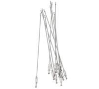 Asuinxurr Lot de 10 vis en acier inoxydable - Câble de sécurité - Porte-clés - Câble extérieur