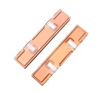 Asuinxurr Lot de 2 refroidisseurs RAM en cuivre pur pour mémoire RAM Ram Refroidisseur de refroidissement de bureau DDR2 DDR3 DDR4