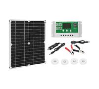 Asuinxurr Lot de 50 panneaux solaires 12 W avec chargeur de batterie 12 V avec contrôleur pour caravane, bateau