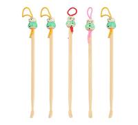 Asuinxurr Tricolor China Doll Decor Lot de 6 bouchons d'oreille en bois