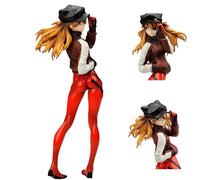 Asuka Langley Soryu Figurine d'anime fille de style sport rouge de 22 cm - Jouet de collection fait à la main - Décoration de bureau - Cadeau pour les fans