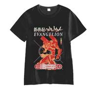 Asuka Langley Soryu T-shirt Ikari Shinji imprimé anime EVANGELION-01 EVANGELION-02 Style urbain hip hop Chemise décontractée décontractée à manches courtes, Type 3, XXXL