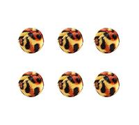 Asukohu 1 jeu de balles en peluche pour chat mignonnes et drôles - Résistances à la morsure interactives colorées uniques pour chats domestiques