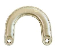 Asukohu 1 poignée de sac ergonomique incurvée en polyuréthane offrant une prise en main confortable et une fixation simple pour les projets de sac à main pratique, doré, One Size