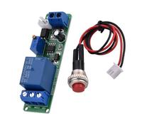 Asukohu 12 V - Délai de minuterie réglable - Module de retard de 1 à 10 secondes - Arrêt du commutateur de relais de minuterie - Pour la force de répétition du moyen d'automatisation domestique