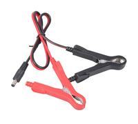 Asukohu 5, 5 x 2, 1 mm - Fiche mâle vers double pince crocodile - Câble de connexion adaptateur bornes de batterie pour bandes LED - Câble de raccordement électrique robuste