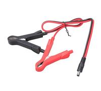 Asukohu 5, 5 x 2, 1 mm - Fiche mâle vers double pince crocodile - Câble de connexion adaptateur bornes de batterie pour bandes LED - Câble de raccordement électrique robuste