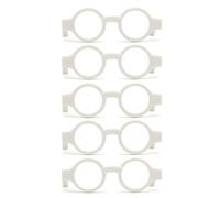 Asukohu 5 accessoires de poupée lunettes noires miniatures poupée maison cadre carré rond lunettes poupée pas de lentilles ornement carré rond, taille unique, Comme décrit