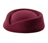 Asukohu Accessoires de costume d'hôtesse de l'air pour femmes Chapeau d'hôtesse de l'air pour uniforme immobilier Chapeau d'hôtesse britannique vintage Chapeaux français pour femmes