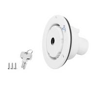 Asukohu Adaptateur d'entrée d'eau pour camping-car, résistant à la corrosion, grand diamètre, joint en silicone de qualité alimentaire, facile pour remorques, camping-cars