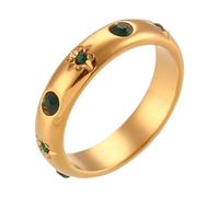 Asukohu Bagues en métal avec des designs tendance - Bagues délicates - Bijoux uniques à la main - Cadeau étanche pour femmes tendance et élégantes, M, Comme décrit, Comme décrit.