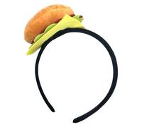 Asukohu Beau bandeau de cheveux au design de hamburger avec des histoires et des accessoires de cheveux unisexes réalistes pour enfants et adultes fête porter un bandeau de hamburger
