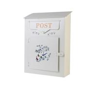 Asukohu Boîte aux lettres décorative en fer avec oeuvre d'art d'oiseaux pour l'extérieur Utilisez la résistance à la corrosion