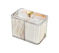 Asukohu Boîte de rangement de maquillage avec couvercle transparent étanche à la poussière organisation pour dortoir collier bracelet charme organisateur maquillage boîte de rangement plan de travail