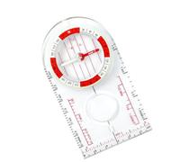 Asukohu Boussole pour le pouce - Pour la randonnée, le camping, la navigation - Plaque de base avec graduation - Avec règle et base d'orientation précise