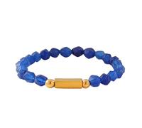 Asukohu Bracelet à breloques en pierre naturelle pour améliorer la paix et la discipline personnelle pour des tenues sophistiquées