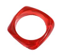 Asukohu Bracelet en résine épaisse accrocheuse Bracelet géométrique carré coloré Bracelets modernes Bijoux élégants Cadeau pour vos femmes multicolores Bijoux fantaisie