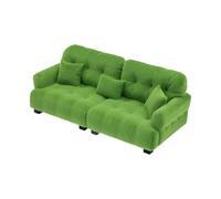 Asukohu Canapé Fait À La Main pour Maisons De Poupée Ensemble De Canapé Simple Causeuse Floquée pour Scènes De Chambre Réalistes Canapé De Poupée pour Collectionneurs