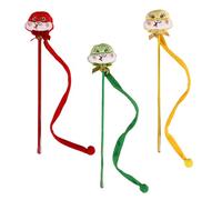 Asukohu Canne à taquiner en forme de serpent pour jouer interactif pour chatons - Jouet félins Fitness - Baguette de pêche - Jouet amusant - Couleur vive - Baguette pour chats