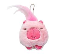 Asukohu Capybaras Magie en peluche moulée pour la décoration de sac Fait à la main Porte-clés animal Accessoires de téléphone colorés pour femmes et filles