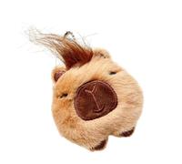 Asukohu Capybaras Magie en peluche moulée pour la décoration de sac Fait à la main Porte-clés animal Accessoires de téléphone colorés pour femmes et filles