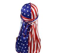 Asukohu Casquette tête de mort - Chapeau de pirate - Bandana - Avec queue extra longue - Soyeux - Rafraîchissant - Respirant - Pour motocycliste - Be Pirate - Casquette de tête de mort, Drapeau