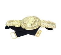 Asukohu Ceinture de mode Cintre taille élastique avec rond en métal pour femmes Ornement en caoutchouc extensible Accessoire de taille de luxe, d, taille unique