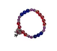 Asukohu Chaîne de main avec pendentif papillon en perles de cristal pour femme, bijou d'amitié, bijou complet en forme de papillon, taille unique, Comme décrit