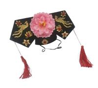 Asukohu Chapeau de fleur d'impératrice royale chinoise antique pour mariage, jeu de rôle, accessoires de déguisement, chapeau d'impératrice royale pour événements formels