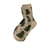 Asukohu Chaussettes pour femmes - Motif dessin animé - Doux - Chauds - Pour l'hiver - Chaudes - Cadeaux - Pour dormir à la maison, Little Dinosaur, Taille unique