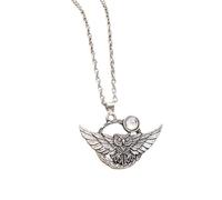 Asukohu Collier avec pendentif hibou vintage avec incrustation de pierres complexes pour des styles uniques et personnalisez votre expression lors de fêtes
