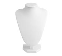 Asukohu Collier Boucle d'oreille Présentoir Collier Chaîne Bijoux Présentoir Mannequin en Cuir Synthétique pour Maison Support Cadre Photo pour Mur