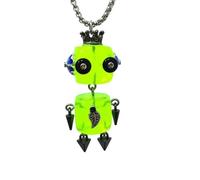 Asukohu Collier robot vintage créatif rétro mobile tour de cou unique pendentif robot suspendu décoration lame de clé chaîne bijoux pendentif mécanique, taille unique, Comme décrit, Comme décrit