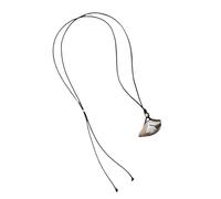 Asukohu Collier tendance avec pendentif feuille de ginkgo simple français rétro en métal pour femme avec longueur réglable, bijou inspiré de la nature, taille unique, Comme décrit, Comme décrit.