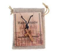 Asukohu Croix en bois - Sac à clés - Prière à la main - Crucifix - Cadeau à voler - Bijou d'artefact chrétien - Pendentif fait main