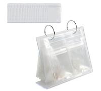 Asukohu Élégant étui de présentation de bijoux avec couches de détection d'oxydation, boucles d'oreilles, colliers, sac de rangement transparent