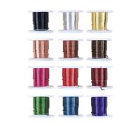 Asukohu Élégant fil en laiton robuste calibre 12 Accessoires portables pour le jardin et les bijoux Lot de 12