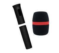 Asukohu Ensemble de manchons de protection pour microphones comprenant des housses de poignée de microphone et un pare-brise pour réduire le bruit et la durabilité en mousse coupe-vent