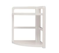 Asukohu Étagère d'angle multifonction en bois à 2 couches pour bureau - Solution de rangement pour économiser de l'espace - Pour la maison et le bureau