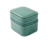 Asukohu Étui à bijoux tendance en cuir PU multifonctionnel Boîte de rangement pour montre Fermeture éclair Accessoires de bijoutier