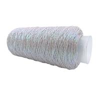 Asukohu Fil métallique scintillant pour crochet et tricot, fil en polyester, 200 g/rouleau, pour portefeuille, pendentif de sac, porte-clés