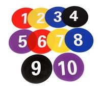Asukohu Football Nonslip Floor Marker Footworks Tapis d'entraînement Tapis Tapis de sol Numbered Floor Spots Marqueurs Football Plaques plates Disques