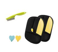 Asukohu Gants de toilettage réutilisables pour enlever les poils d'animaux de compagnie et la poussière de différents tissus pour enlever les chats Gant de toilettage durable