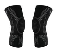 Asukohu Genouillère à ajustement latéral pour l ' entraînement en, Black XL | Enveloppement de soutien de compression, confort en tricot respirant, paire