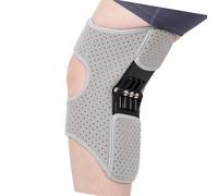 Asukohu Genouillère respirante avec rebond puissant - Genouillère de printemps - Gardes douces pour la salle de sport, l'entraînement, le basket-ball, respirant