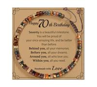 Asukohu Handcraft réglable avec des designs uniques et carte de bénédiction portable pour cadeaux d'anniversaire en différentes couleurs taille réglable, taille unique, Comme décrit